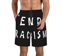 Pantalones Cortos De Playa Poner Fin Al Racismo Bañador Corto Hombre Shorts Secado Rápido Bañador para Hombre para Entrenamiento Deportivos Baloncesto XXL
