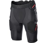Alpinestars Bionic Pro Protector Shorts, negro/rojo, Talla M