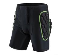 Pantalones cortos de protección de cadera para esquí, snowboard, patinaje, diseñados para adaptarse debajo de capas exteriores sin desplazarse (XL verde)