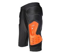 Pantalones Cortos De Protección Moto Hombre Resistentes A Impactos Tejido Secado Rápido Gran Protección Cadera Pierna Carcasa PP Antigolpes para Motocross MTB,Orange-S