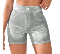 Pantalones Cortos De Punto Mujer Bermudas Algodon Gym Entrenamiento Casual Baño Sastre Deportivas Alta Online Bombacho Lila Finos Encima Apretado Hilo Elasticado Sintetico Adolescentes