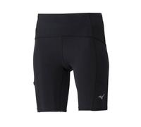 Pantalones cortos de running para mujer Mizuno Impulse Core Mid Tight (Negro)