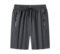 Pantalones Cortos De Secado Rápido Hombre, Prendas Atléticas para Correr Y Caminar, con Bolsillos Cremallera Y Tejido Técnico Transpirable