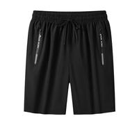 Pantalones Cortos De Secado Rápido Hombre, Prendas Atléticas para Correr Y Caminar, con Bolsillos Cremallera Y Tejido Técnico Transpirable