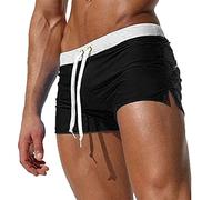 Pantalones cortos de senderismo para hombre, ligeros, para primavera y verano, ultra cortos, a juego, con cremallera, bolsillos, piernas, playa, natación, deportes, pantalones cortos de algodón con