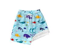 Pantalones Cortos de Verano para niños, para Jugar al Aire Libre en la Playa, cómodos, Cintura elástica, hasta la Rodilla, Informales, Ligeros y Transpirables, 5-12 años.