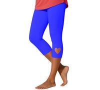 Pantalones cortos de yoga para mujer, elásticos, deportivos, largos, anticelulitis, leggings para correr, push up, leggings de compresión opacos, monocolor, pantalones de fitness, azul, 3XL