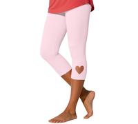 Pantalones cortos de yoga para mujer, elásticos, deportivos, largos, anticelulitis, leggings para correr, push up, leggings de compresión opacos, monocolor, pantalones de fitness, rosa claro, 3XL
