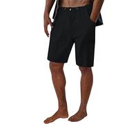 Pantalones Cortos Deportivos PantalóN Corto Casual Hombre con Bolsillos DiseñO CóModo Estilo Urbano Diario Pantalones DE Boxeo Hombres XL Retrocortos Hombres Mini Cortos (Black, XL)