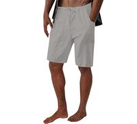 Pantalones Cortos Deportivos PantalóN Corto Casual Hombre con Bolsillos DiseñO CóModo Estilo Urbano Diario Pantalones DE Boxeo Hombres XL Retrocortos Hombres Mini Cortos (Grey, XL)