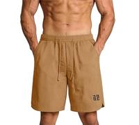 Pantalones cortos deportivos para hombre, estilo fácil de poner, silueta relajada para el día a día, nailon, comodidad ligera para días activos, ideal para entrenamiento al aire libre, correr, caminar