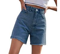 Pantalones cortos deportivos para mujer, pantalones cortos de playa para mujer, pantalones vaqueros europeos americanos, holgados, altos, pantalones cortos informales
