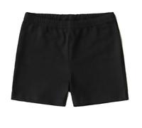 Pantalones cortos fabricados en Italia para niña y niña, culotte shorts íntimo fitness deportivo, Negro , 8-10 años