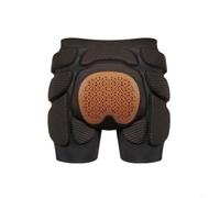 Pantalones cortos flexibles de armadura de cadera para esquí con acolchado de EVA prensado con calor, mezcla de nailon y elastano transpirable y movimiento sin restricciones (XL)