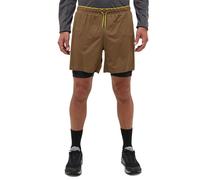 Pantalones cortos HAGLOFS L.I.M Tempo Trail 2 en 1, Hombre (Marrón teca/Negro verdadero)