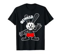 Pantalones Cortos Hello Red con Dibujos Animados Vintage de Oswald Rabbit 1927 Camiseta gráfica económica, Hombre, Negro, L