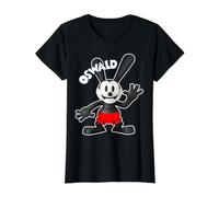 Pantalones Cortos Hello Red con Dibujos Animados Vintage de Oswald Rabbit 1927 Camiseta gráfica económica, Mujer, Negro, L