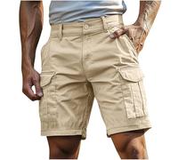 Pantalones Cortos Hombre Cargo Bermudas de Trabajo Deportivos Hombre Verano Cargo Cortos Casual Bermudas Shorts Running Deporte con Múltiples Bolsillos Tallas Grandes Trekking Senderismo