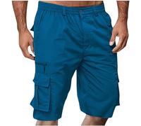 Pantalones Cortos Hombre Cargo Casual Verano Pantalón Corto Trabajo Cómodo Pantalon Corto Deporte con Bolsillos Moda Bermudas Ligero Shorts Deportivo Suave Ropa Deportiva Transpirables Correr Playa