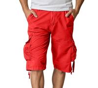 Pantalones Cortos Hombre Cargo - ¡Claro! para Crear Un Título De Producto Optimizado Es Necesario Describir Claramente El Producto Incluir Las Características Y Utilizar Palabras (Watermelon Red 34)