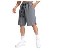 Pantalones Cortos Hombre Deporte - Pantaloncini Sportivi Casual per Sport Fitness Da Corsa Da Uomo (Grey XXL)