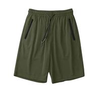 Pantalones Cortos Hombre,Ligero y Transpirable Pantalon Corto de Seda de Hielo para Unisex Casual Playa Bermudas Verano Ofertas Cintura Elástica Cordón Pantalón Deportivos Cómodo Jogger Shorts