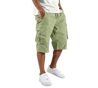 Pantalones Cortos Hombre,Mallas Running Hombre,Spring New Border Trade Men's For Europe and America Sports and Leisure Multi Pocket with Colors Deportivos (Light Green, XXXL)
