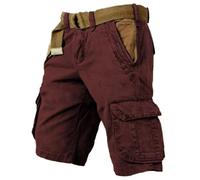 Pantalones Cortos Hombre,Pantalon Trabajo Corto Verano Short Deportivo Casuales de Cinco Puntos con Personalidad de Moda Clásica Suelta Deportiva Tipo Cargo de Talla Grande para Hombres
