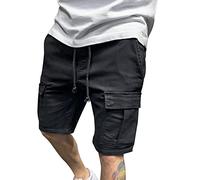 Pantalones Cortos Hombre,Pantalon Trabajo Corto Verano Short Deportivo Casuales de Cinco Puntos con Personalidad de Moda Clásica Suelta Deportiva Tipo Cargo de Talla Grande para Hombres
