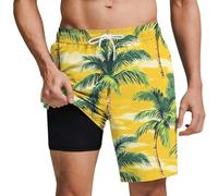 Pantalones Cortos Hombre Playa,Pantalones Cortos De Playa con Estampado De Capas para Verano Trajes De BañO Ligeros Ropa De Playa CóModa para Todos Los DíAs