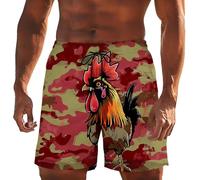 Pantalones Cortos Hombre Playa Verano Tallas Grandes Bermudas Hombre Bañador de Baño Moda Estampado de Caras Divertidas Pantalon Corto Sueltos con Bolsillos Cómodos Shorts Beachwear