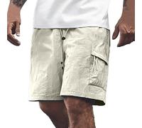 Pantalones Cortos Hombre Running, Pantalon Corto Hombre Verano, Deportivos Estilo Europeo con ProteccióN Solar Color SóLido Que Absorben El Sudor Transpirables Secado RáPido Bermudas Shorts