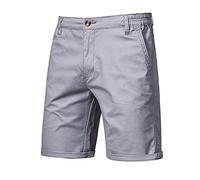 Pantalones Cortos Hombre Traje Verano Casual Moda Deporte Pants Jogging Original Color sólido Elegant Cortos Pantalon Oficina Negocios Slim Fit Shorts 2024 Pantalones de Playa