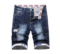 Pantalones Cortos Hombre Vaqueros Roto Mezclilla Pants Pantalones Cortos Verano Shorts Moda Tendencia Pantalones Corto Hombre Deporte Vintage Pants Jeans Deporte Corte Holgado