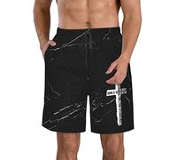 Pantalones Cortos Juan 3:16 Porque De Tal Manera Amó Dios Al Mundo, Cristianismo, Fe Shorts De Baño Ajustable Swim Trunks Deportivos Short Deportivo para Correr Piscina Natación M