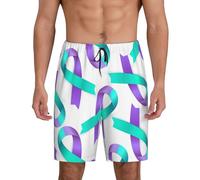 Pantalones Cortos Mes De La Prevención del Suicidio Shorts De Baño Secado Rápido Bañador Hombre Transpirable Swim Trunks para Natación Piscina Correr XXL