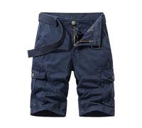 Pantalones Cortos Militares, Piratas Men Mens Cremallera Cortos Cargo Verano Montaña Pantalones Cargo Hombre, Militares Trabajo con Bolsillos Bermudas Ropa de Trabajo, XXL