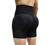 Pantalones Cortos moldeadores de Cuerpo Ajustables para Hombres - cinturón Abdominal Fajas Panty Calzoncillos Tipo bóxer de Cintura Alta Adelgazamiento de Muslos con Gancho