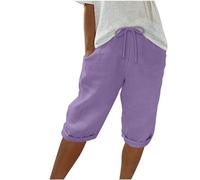 Pantalones Cortos Mujer 2024 Verano Moda Casual Deportivos Jogging Shorts Holgados Bermudas Cintura Alta Bolsillo cordón Shorts Original Suelto Elegante Playa cómodo