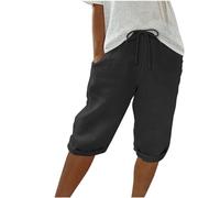 Pantalones Cortos Mujer 2024 Verano Moda Casual Deportivos Jogging Shorts Holgados Bermudas Cintura Alta Bolsillo cordón Shorts Original Suelto Elegante Playa cómodo