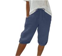 Pantalones Cortos Mujer 2024 Verano Moda Casual Deportivos Jogging Shorts Holgados Bermudas Cintura Alta Bolsillo cordón Shorts Original Suelto Elegante Playa cómodo