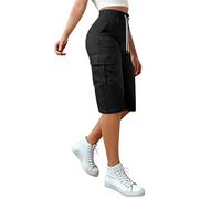Pantalones Cortos Mujer Mallas Cortas Deporte Mujer Caqui de Corte Deporte Verano Bermudas Vaqueras Shorts Deportivos Short Running Culotte Solid Color High Waist Casual Chic Sports Elasticos