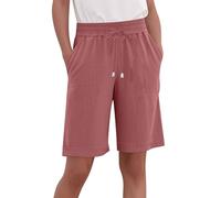 Pantalones Cortos Mujer,Mis Pedidos Talla Grande Frescos Shorts de Algodón y Lino Casual Pantalon Corto Mujer Deporte Cintura Elástica Bermudas Verano Lino Pantalón Corto Sueltos Diario Playa Yoga