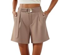 Pantalones Cortos Mujer Talla 44 Mujer Rojo Elegante Lentejuelas Pinzas Elastico Baggy Corte Alta Sexys Bolsillos Hippie Femeninos Plisados 4 Dobladillo Floreado Ochentero Latex