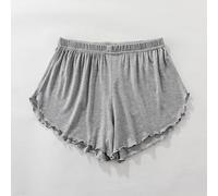 Pantalones Cortos Mujer Verano Frescos Modal, Color Sólido Cintura Alta, Bolsillos, Bermudas Moda Talla Grande Sueltas