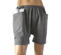 Pantalones cortos para catéter, pantalones cortos para bolsa de nefrostomía, pantalones cortos para el cuidado de la bolsa de drenaje de ostomía, ropa interior de soporte para catéter para hombres,M