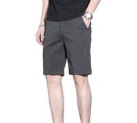 Pantalones cortos para hombre de tela de secado rápido con forro de malla, trajes de baño ajustables para surf y playa, talla L-3XL (gris oscuro 2XL)
