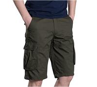Pantalones Cortos para Hombre Verano Pantalón Corto de Carga Bermuda Deporte Shorts Casual Chino Pantalones Cortos de Trekking para Hombre Pantalones Trekking Playa Casual Shorts