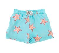 Pantalones cortos para niñas y niños, pantalones cortos de verano para niños pequeños, de dibujos animados, bañadores para bebés, bañadores de playa, azul claro, 4-5 años