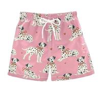 Pantalones cortos para niños, pantalones cortos casuales, cintura de tirar, ajuste fácil, parte delantera limpia, diseño impreso, parte inferior fácil para entrenadores, camisetas, sudaderas con